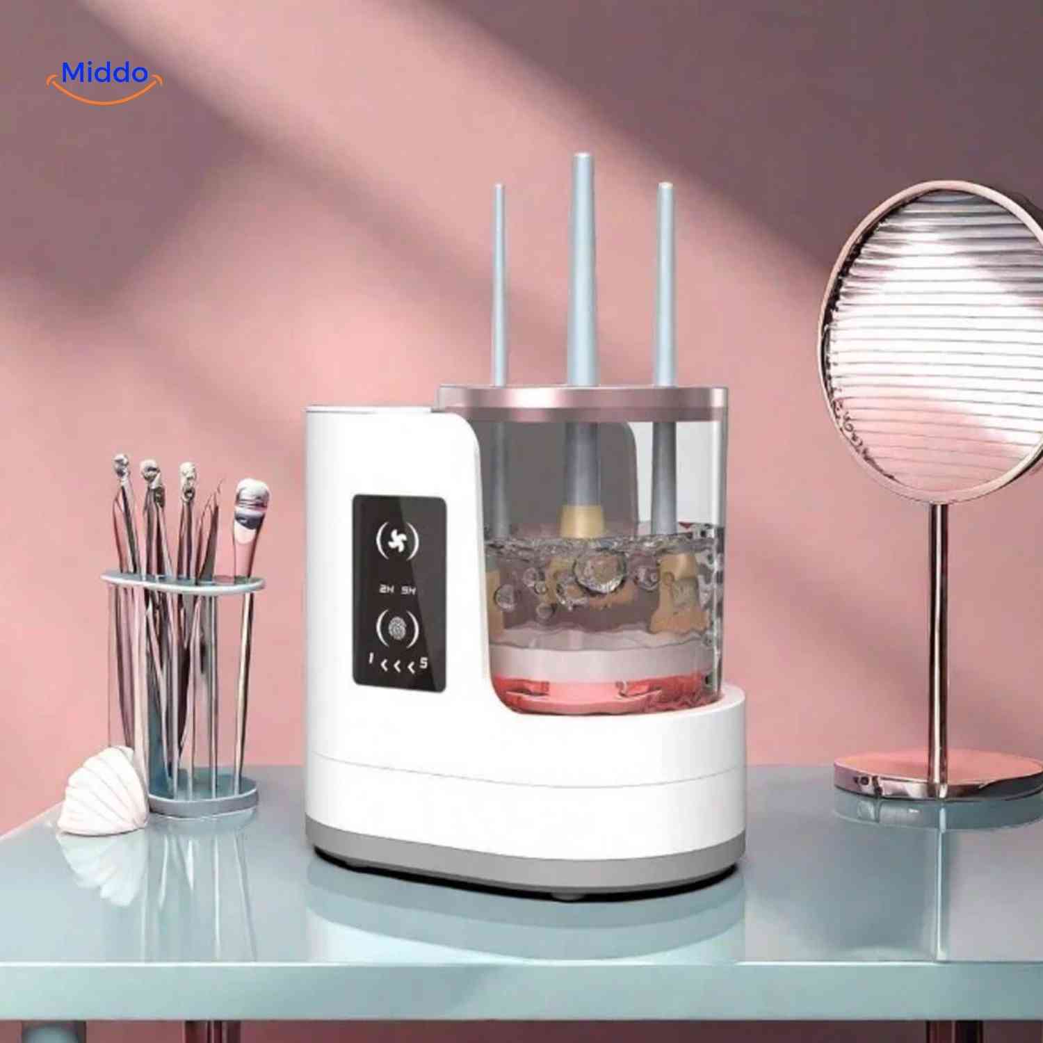 brushly cleaner perfect voor dagelijkse make up reiniging www.middo.nl