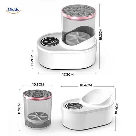 brushly cleaner verwijderbare watertank en touch bediening www.middo.nl