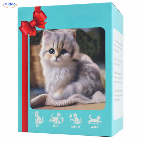 BunnyBuddy Kat – Grijs in turquoise verpakking