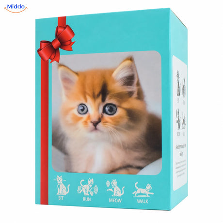 BunnyBuddy Kat – Rood in turquoise verpakking
