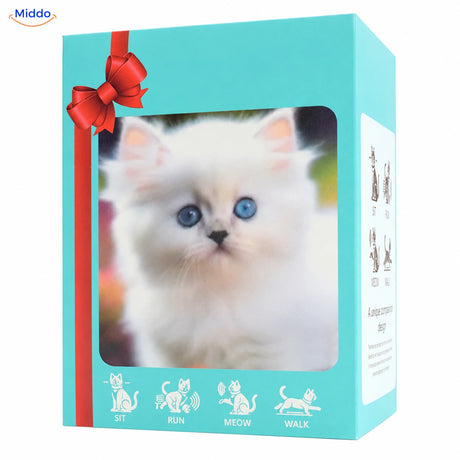 BunnyBuddy Kat – Wit in turquoise verpakking