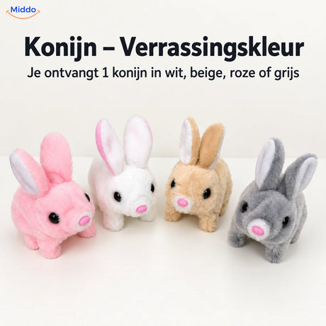 BunnyBuddy konijn in verrassingskleur: je ontvangt één van de vier afgebeelde kleuren