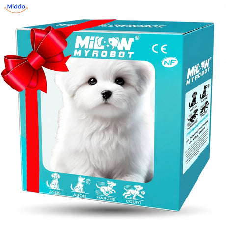 BunnyBuddy Puppy – Wit in turquoise verpakking