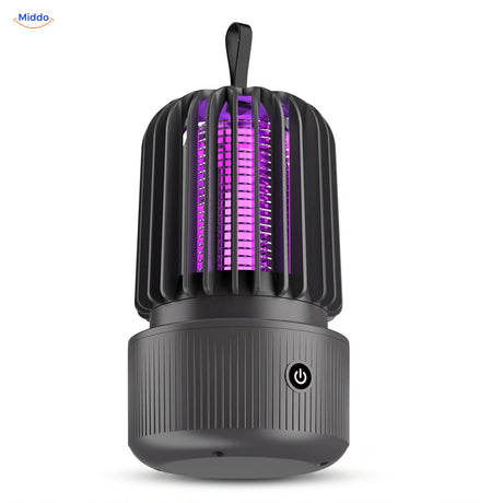BuzzAway muggenlamp in grijs, oplaadbaar via USB-C