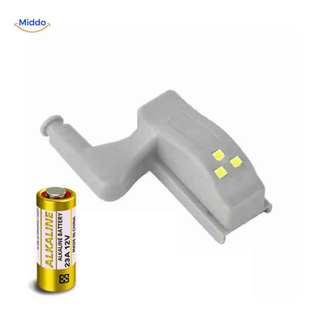 cabintra lamp met 23a 12v batterij voor kastverlichting www.middo.nl