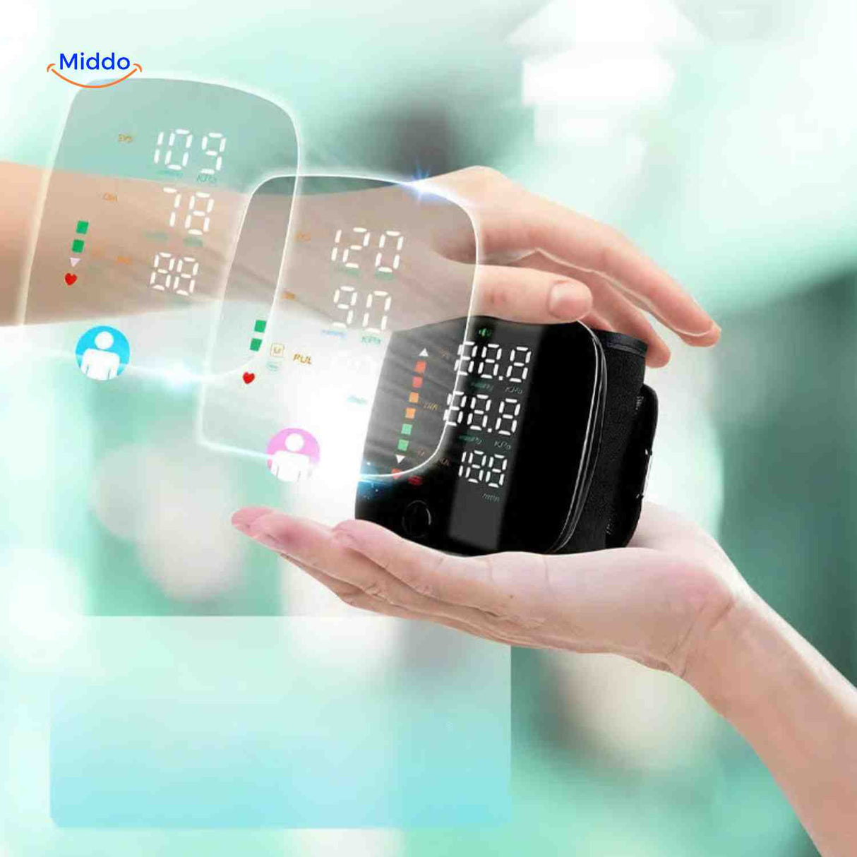 cardiowrist bloeddrukmeter digitale polsmeter www.middo.nl