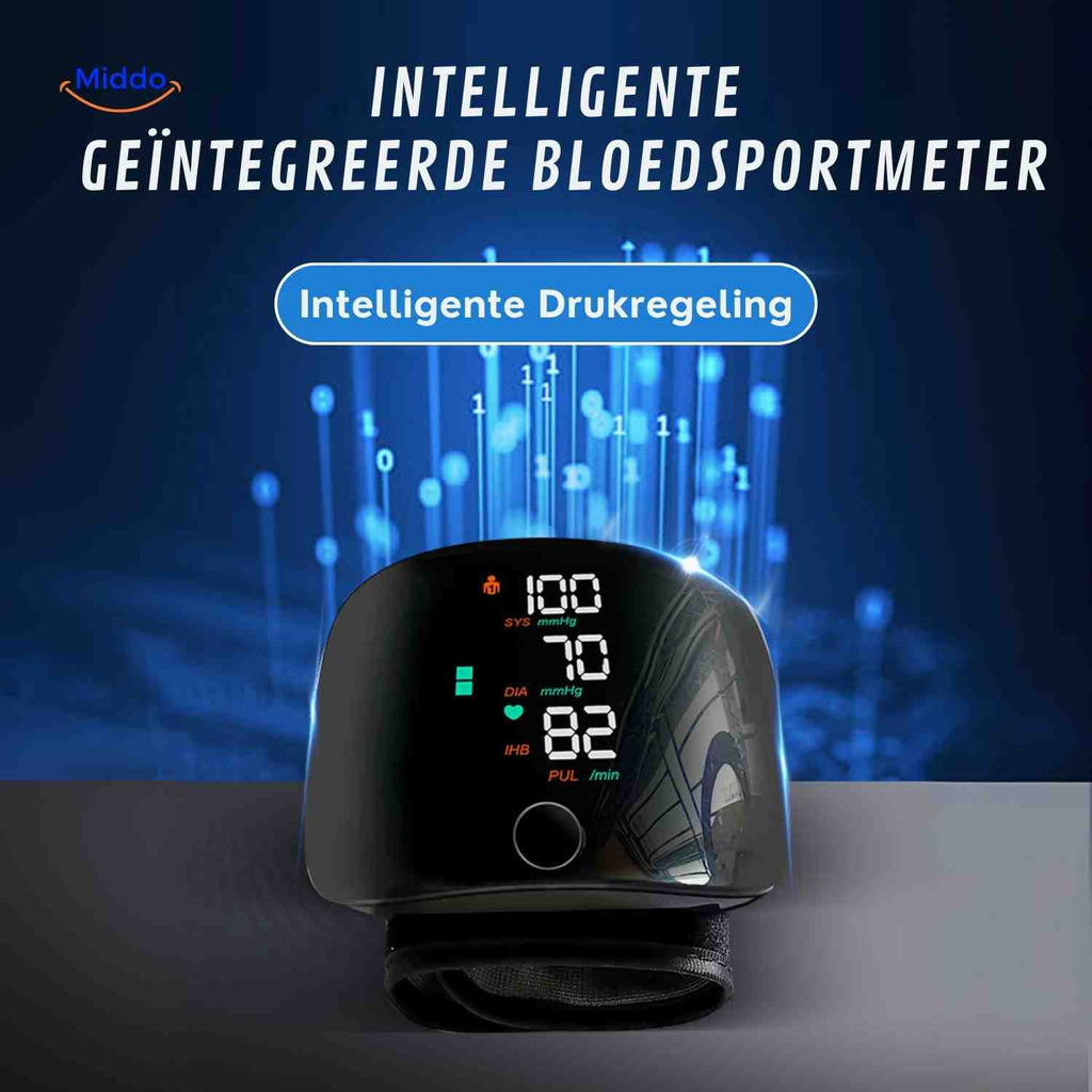 cardiowrist bloeddrukmeter intelligente drukregeling www.middo.nl