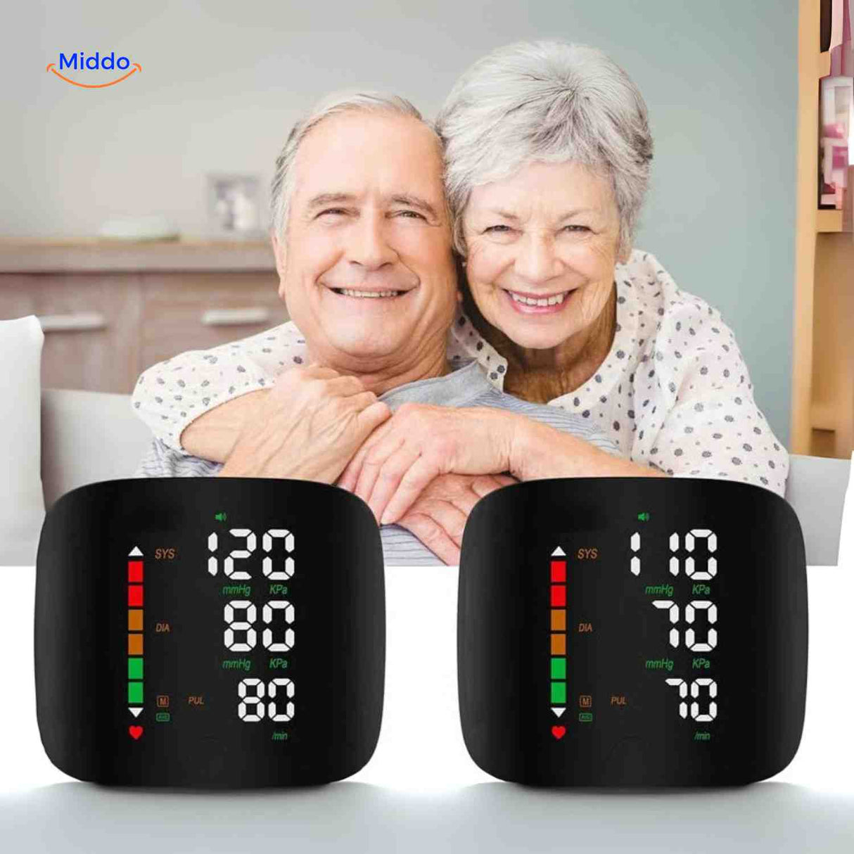 cardiowrist bloeddrukmeter senioren hartslagmeter www.middo.nl