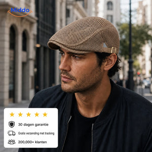 Casual Mesh Flat Cap met Middo garantie, verzending en klantvertrouwen