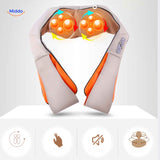 cervicare diepte massager verwarmde rotatie knedende massagekoppen www.middo.nl
