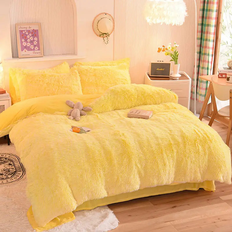 Teddy Fluffy Fleece Beddengoed Set | Warm & Extra Zacht
