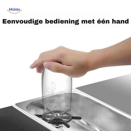 cleantap glazenwasser eenhandige bediening www.middo.nl