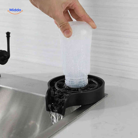cleantap glazenwasser fles spoelreiniger www.middo.nl