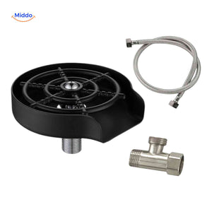 cleantap glazenwasser zwarte spoelunit met wateraansluiting www.middo.nl