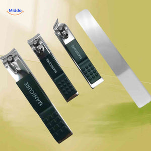 clipora nagelknipper professionele manicureset met vijl www.middo.nl