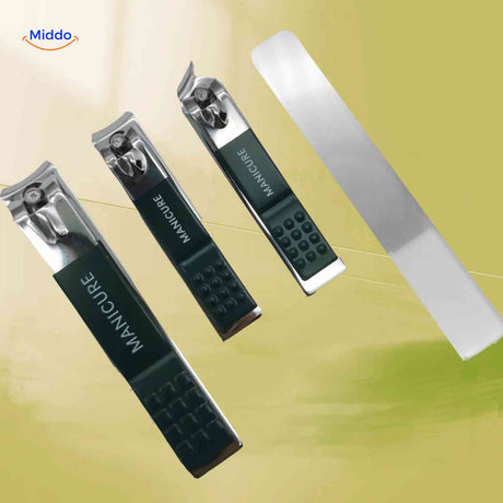 clipora nagelknipper professionele manicureset met vijl www.middo.nl