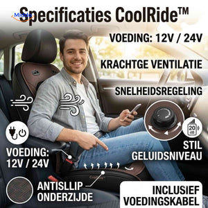 coolride stoelkussen specificaties ventilatiekussen auto www.middo.nl