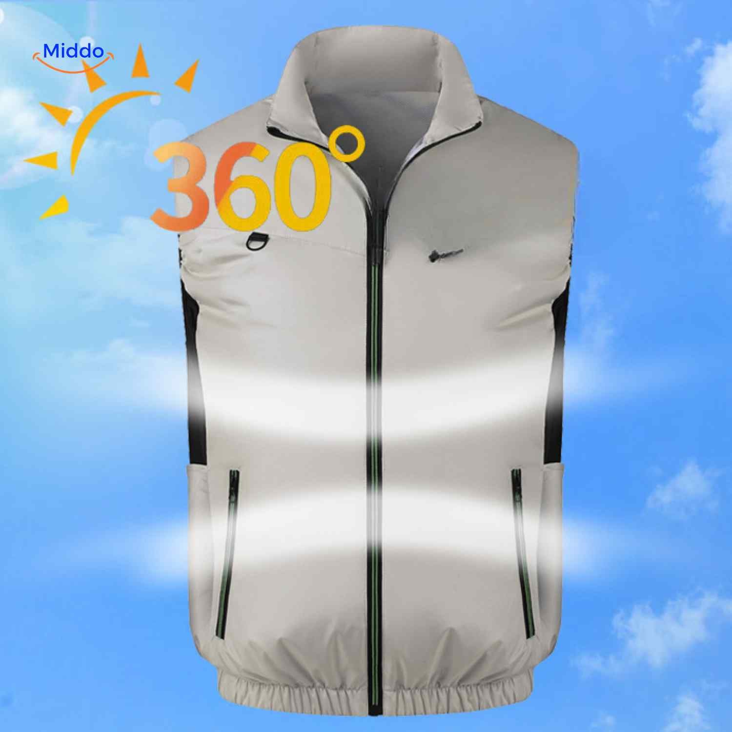 cooltop werkvest 360 graden koeltechnologie voor zomerse hitte www.middo.nl