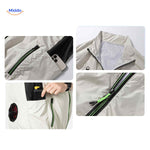 cooltop werkvest met dubbele fan poorten en opbergzakken www.middo.nl