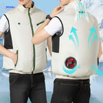 cooltop werkvest wit model met koelende luchtcirculatie achterkant www.middo.nl