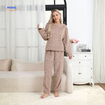 cosyluxe pyjama set donkergrijs comfortabel en warm www.middo.nl