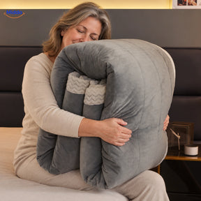CozyFleece pluche deken grijs met zachte fleecezijde