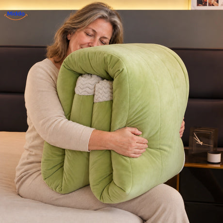 CozyFleece pluche deken matchagroen met zachte fleecezijde