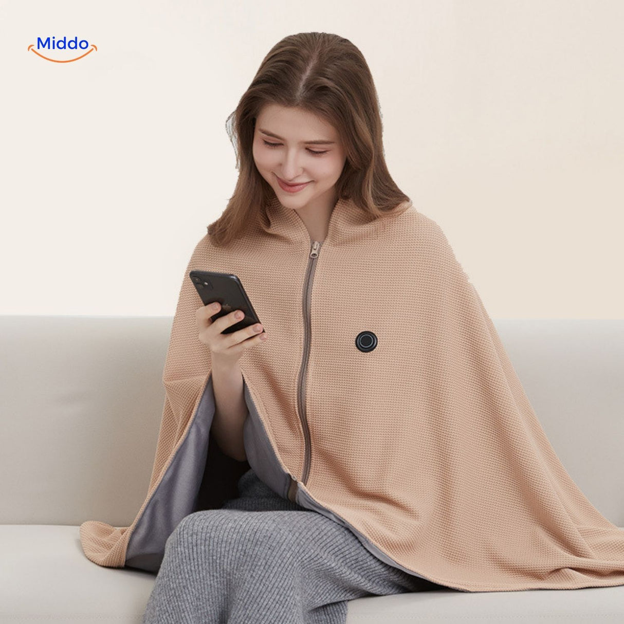 CozyWarm™ USB Elektrische Sjaal | Graphene Verwarming & Zacht