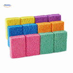 creativafoam klei 12 kleuren klei blokken in rij www.middo.nl