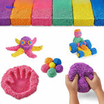 creativafoam klei ballen handafdrukken en octopus van klei www.middo.nl