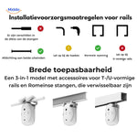 curtana gordijnmotor installatie uitleg en compatibiliteit met meerdere rails www.middo.nl