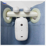 curtana gordijnmotor toepassing op romeinse gordijnroede met ringen www.middo.nl