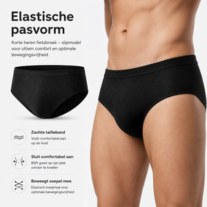 Cyclira Men fietsbroek met elastische pasvorm en zachte comfortabele tailleband – www.middo.nl