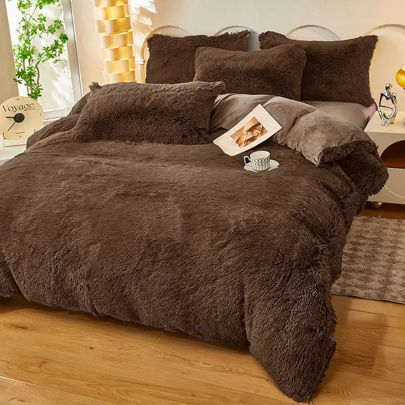Teddy Fluffy Fleece Beddengoed Set | Warm & Extra Zacht