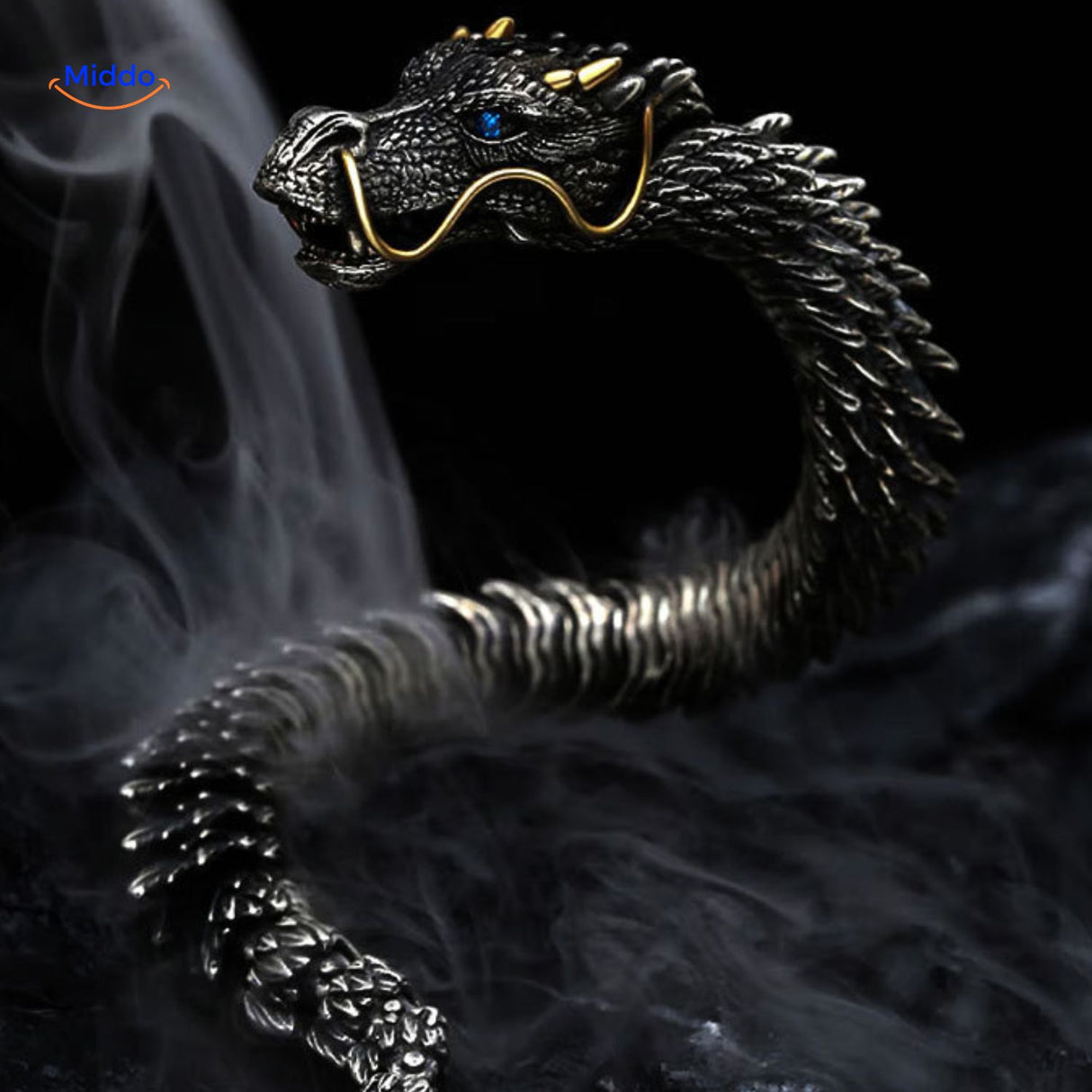 draken armband uit rook opkomend