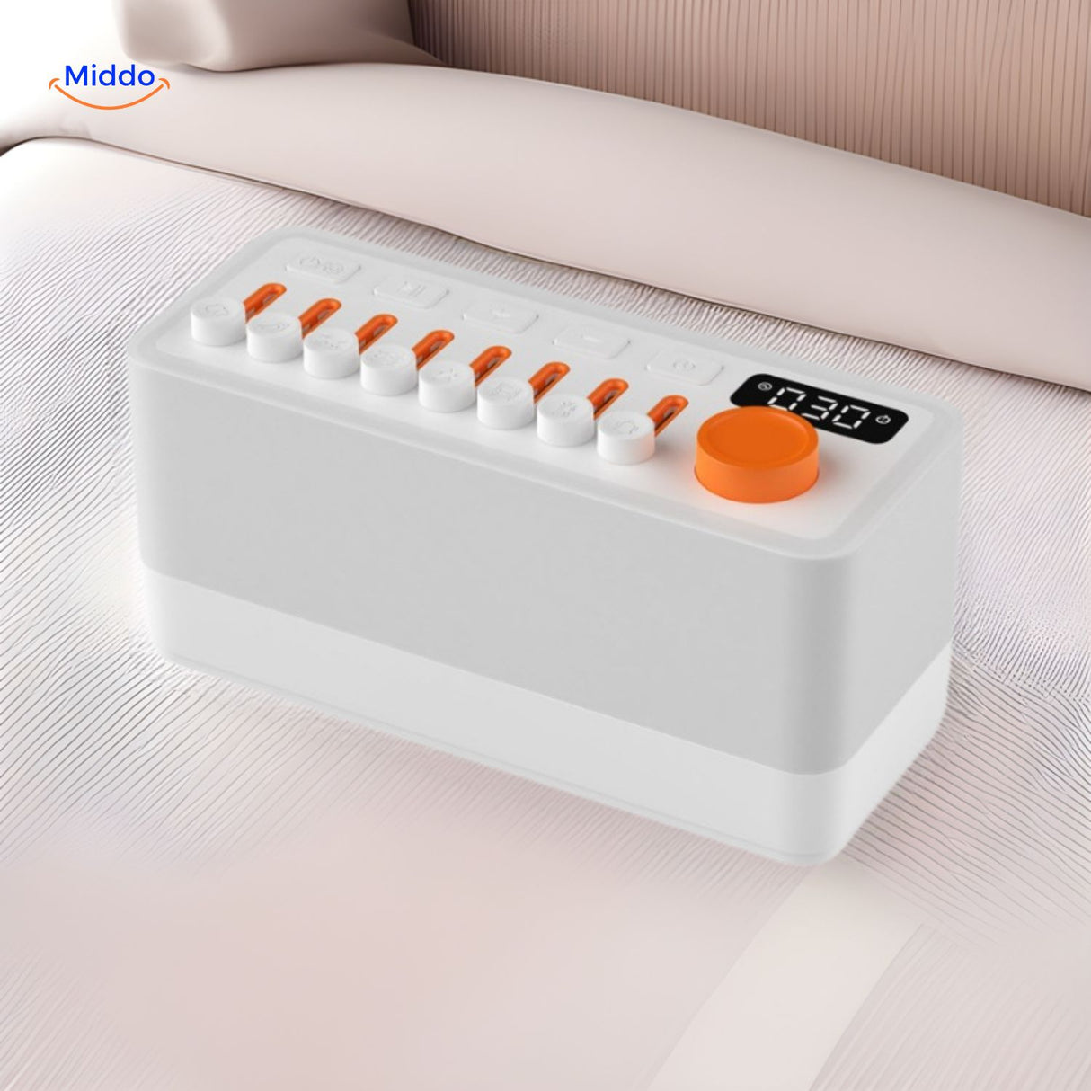 dreamglow speaker draadloze slaapkamergeluidbox met led licht en slaaptimer www.middo.nl
