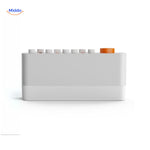 dreamglow speaker minimalistisch ontwerp met oranje bedieningsknop www.middo.nl