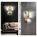 eagleglow wandlamp verlichting met spierige adelaar voor sfeervolle muurdecoratie www.middo.nl