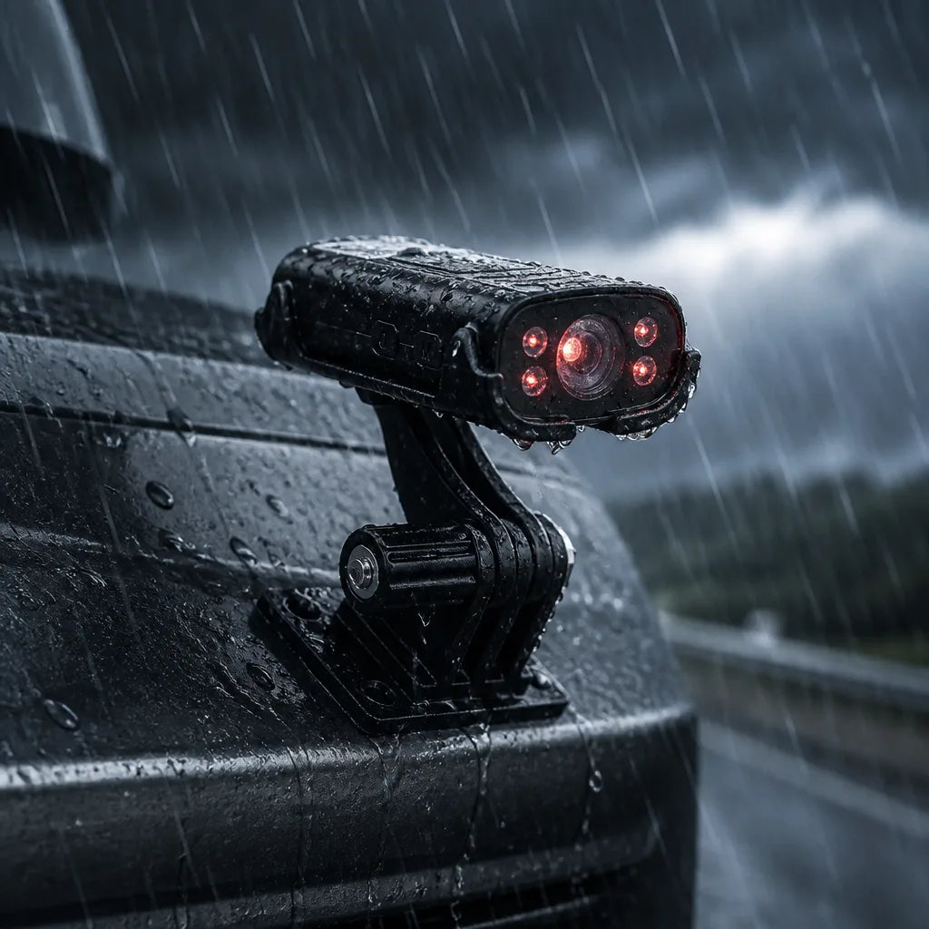 EasyCam Pro waterdicht – camera werkt in regen en natte omstandigheden