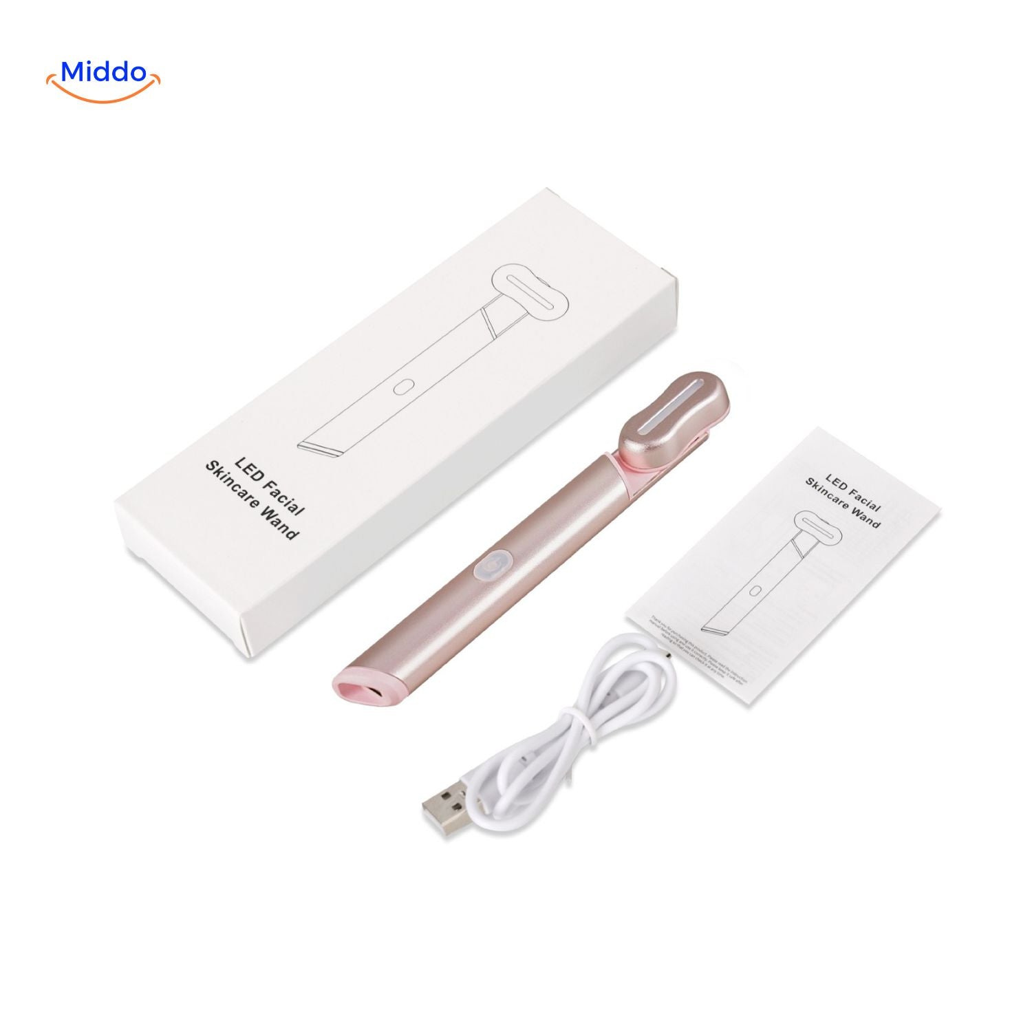 fairyglow led pen gezichtsverzorging oplader met kabel