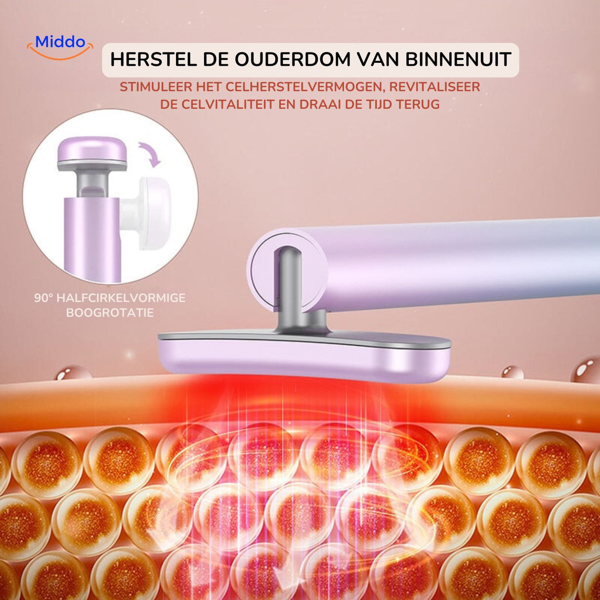fairyglow pen 90 graden rotatie ems lichttherapie