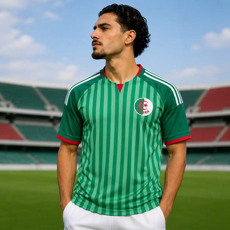 FIFA WK 2026 supportersshirt Algerije groen voetbalshirt voor heren
