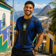 FIFA WK 2026 supportersshirt Brazilië blauw voetbalshirt voor heren