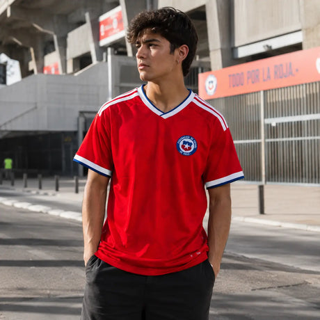 FIFA WK 2026 supportersshirt Chili rood voetbalshirt voor heren