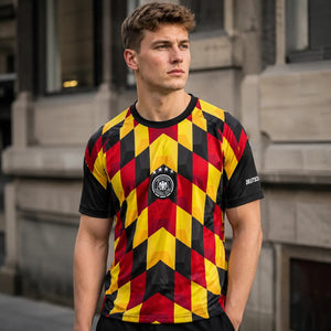 FIFA WK 2026 supportersshirt Duitsland rood geel zwart voetbalshirt voor heren