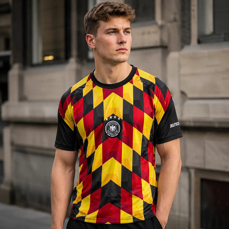 FIFA WK 2026 supportersshirt Duitsland rood geel zwart voetbalshirt voor heren