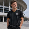 FIFA WK 2026 supportersshirt Duitsland zwart voetbalshirt voor heren
