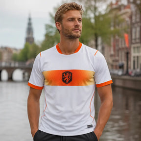 FIFA WK 2026 supportersshirt Nederland wit oranje voetbalshirt voor heren