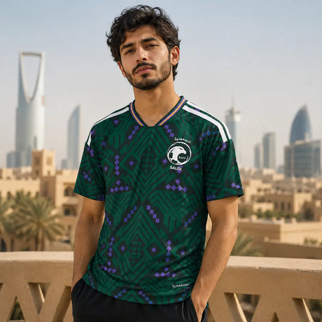 FIFA WK 2026 supportersshirt Saoedi-Arabië groen voetbalshirt voor heren