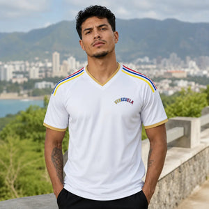 FIFA WK 2026 supportersshirt Venezuela wit voetbalshirt voor heren
